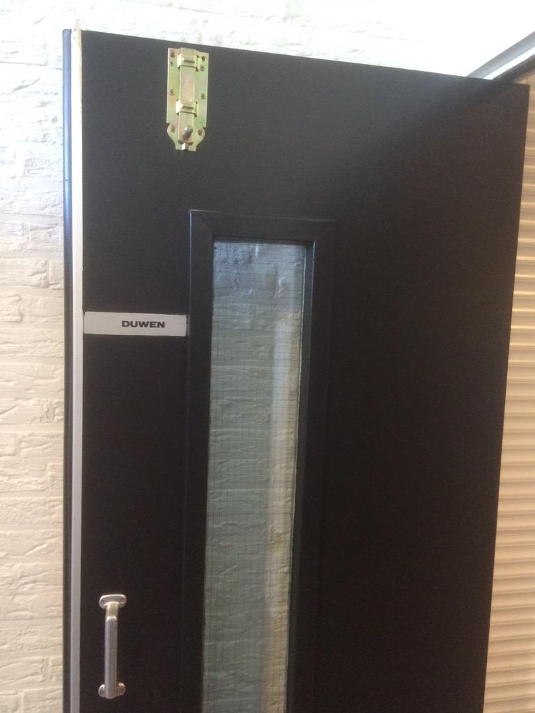 De klapdeuren naar de kantine en de wc deuren bij <a href="/kvvquick20/">KVV Quick'20</a> zitten in een nieuwe strakke laklaag. <a href="/FCNoaber/">FC Noaber</a>