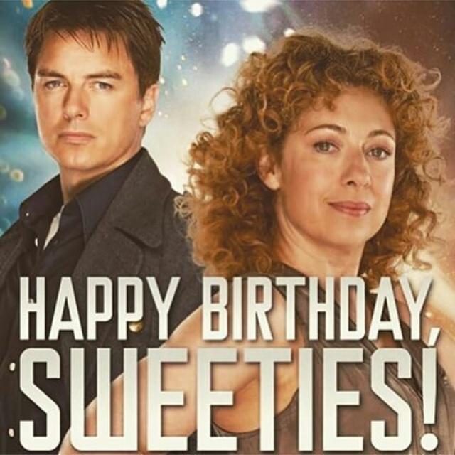 Can we all stop and celebrate Alex Kingston\s and John Barrowman\s birthday
HAPPY BIRTHDAY ALEX AND JOHN ILY 