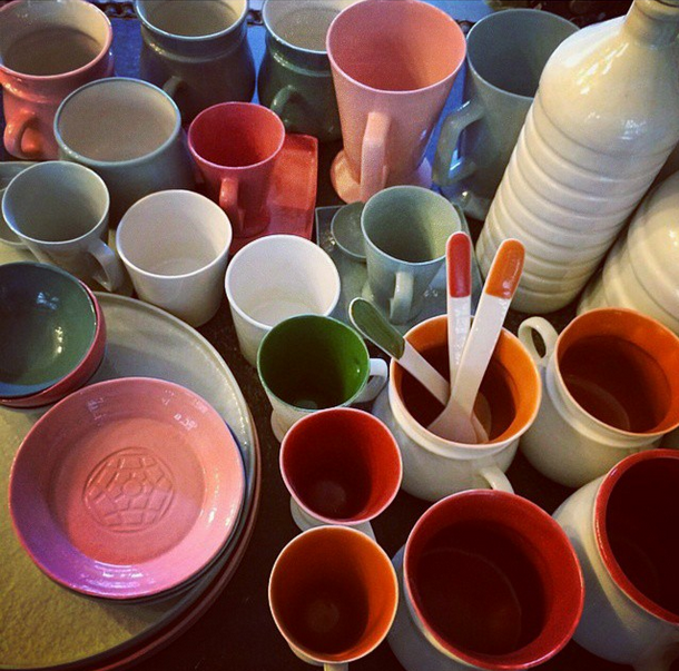 Hande Bilten tasarimi porselenler Lunapark Shop, Galata'da