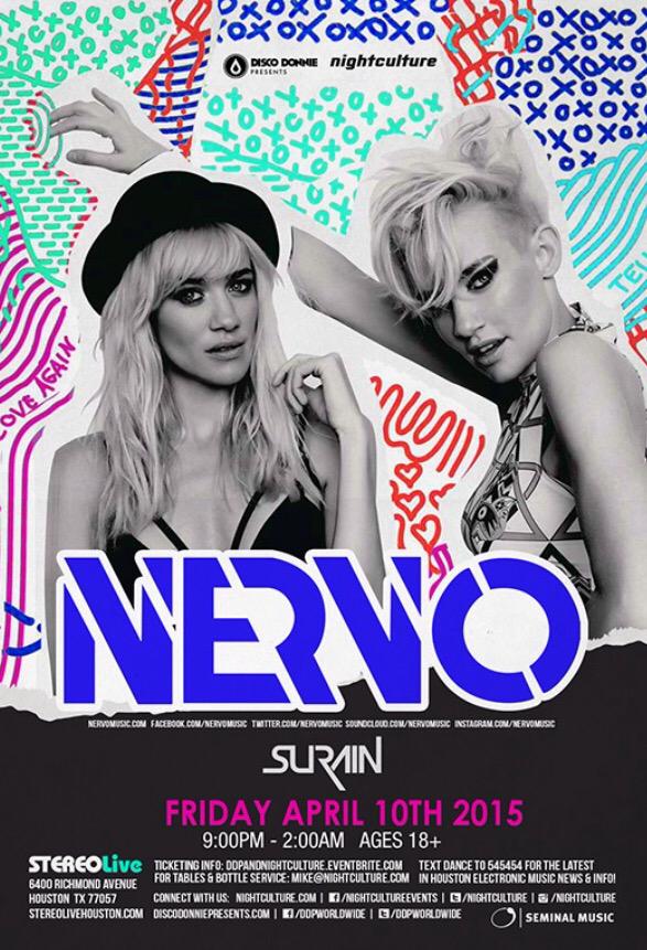 edm_houston's tweet photo. Who wants to win a ticket to @nervomusic You must be following @edm_houston RT/FAV this tweet! Winner announced 4/9 http://t.co/4ncdkAuhuF