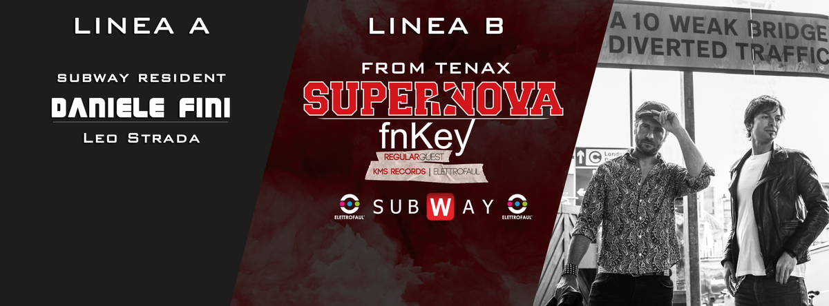 SubwayViterbo's tweet photo. Subway 14.03 @Supernovaitaly from TENAX &amp; fnKey

https://t.co/Vq8IG6AxI1 http://t.co/0FBmgCpoVO