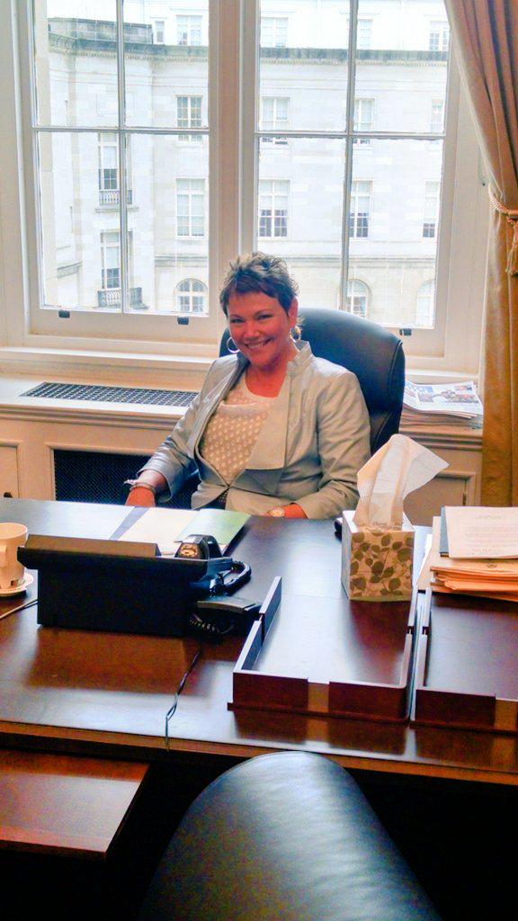 Carlyn Roy running the meeting in @RepDennyHeck absence. #gac2015