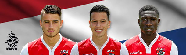 AZAlkmaar's tweet photo. Haye, Hoedt en Luckassen zijn opgenomen in de voorselectie van Jong Oranje: http://t.co/VSwk5aDbAO @AZJeugd http://t.co/hpzRriYqyz