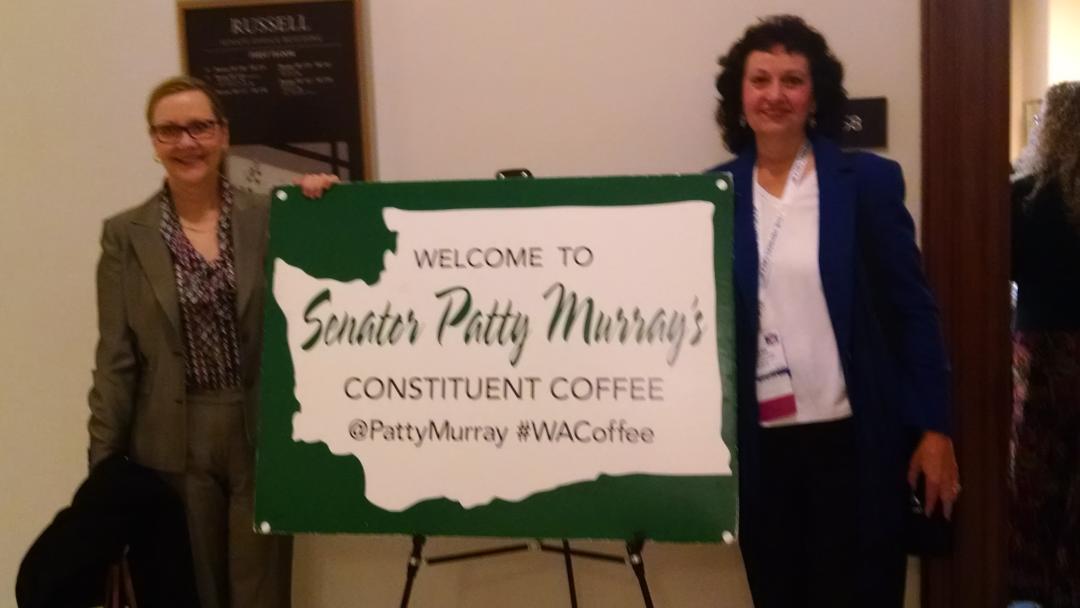 Constituent coffee time with Senator Patty Murray. #Gac2015