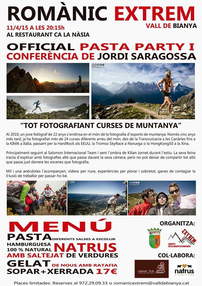 natruscat's tweet photo. #natrus serem plat fort del #PastaParty @romanicextrem! Conferència @jsaragossa + proteïna 100%natural, runner! http://t.co/h7IuFci2pQ