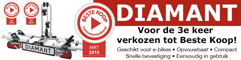 Fietsendrager Diamant van <a href="/ProUserEurope/">ProUser bikecarriers</a> voor 3e keer verkozen tot Beste Koop <a href="/Consumentenbond/">Consumentenbond</a>!
