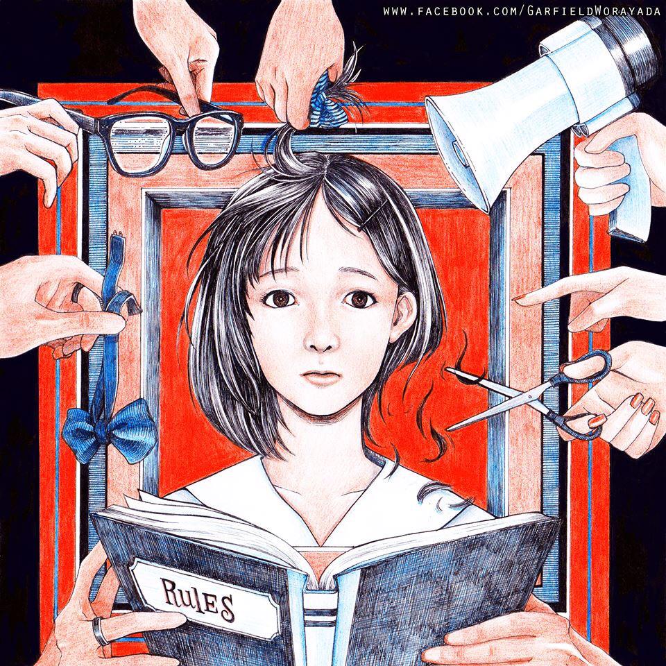 xraisinn's tweet image. ผลงานเพื่อนคณะดิจิทัล มอรังสิต #เพราะเป็นเด็กจึงเจ็บปวด