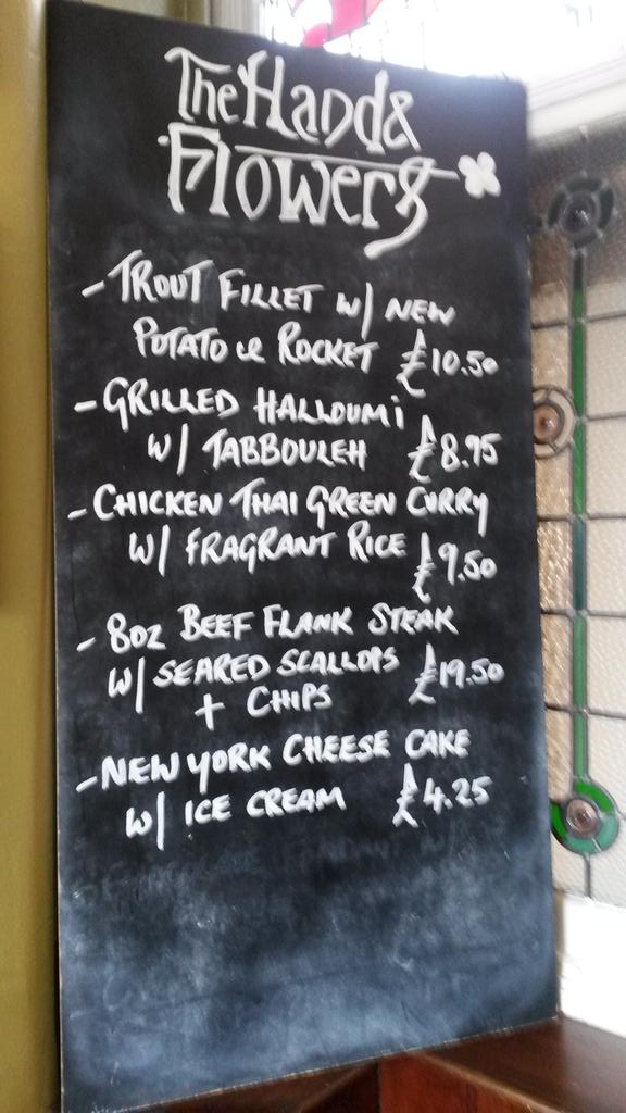 Hand and Flowers pub tweet media