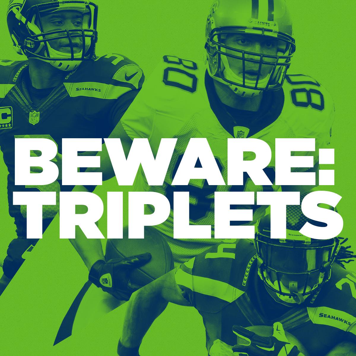 NFL's tweet image. Best triplets in the NFL?