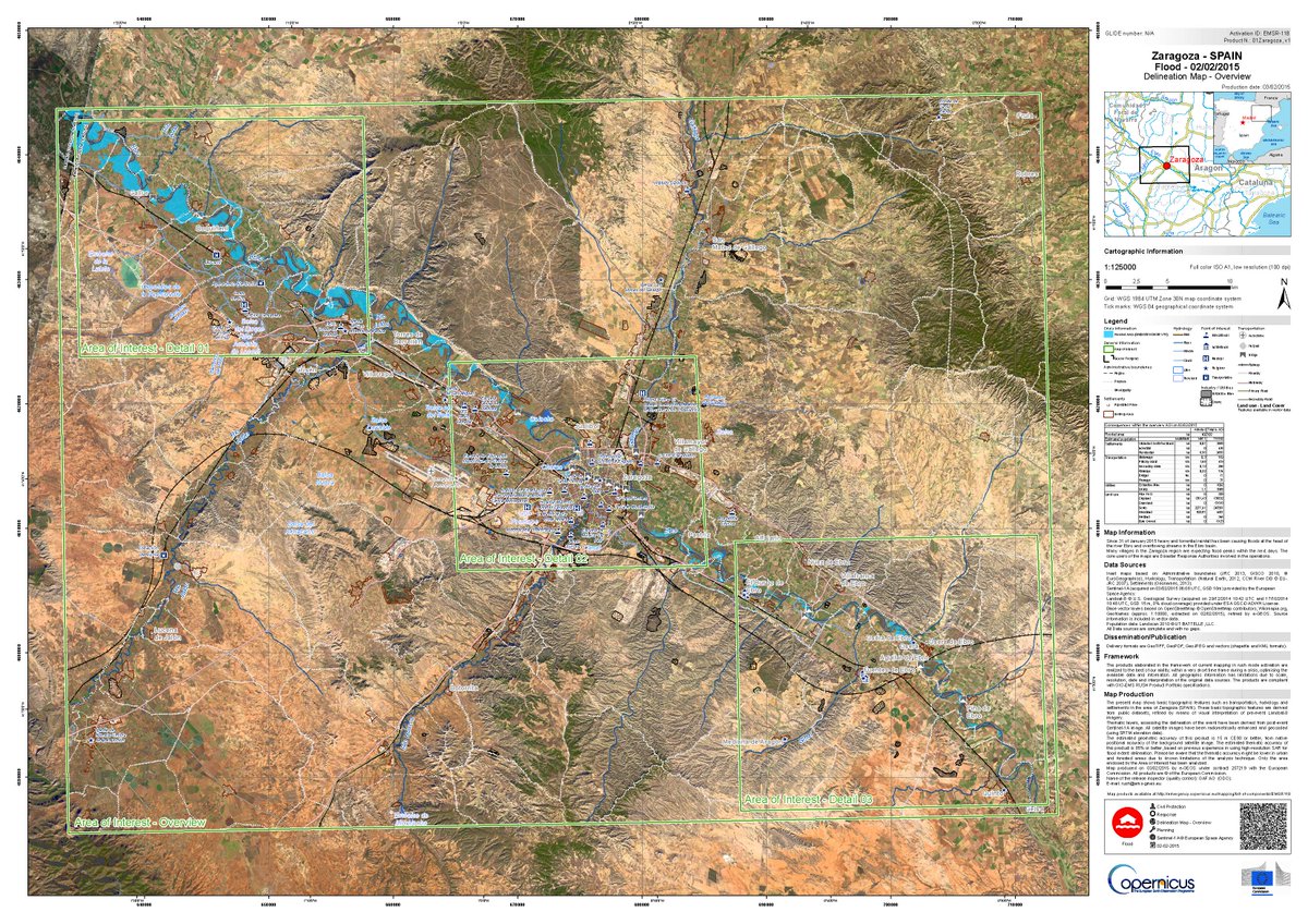 DavidNius's tweet photo. Crecidas del #Ebro a través de la #Teledetección http://t.co/q9dYNPUf44 http://t.co/23qra4smsh #FADOT #CopernicusEMS http://t.co/psBb6gyuhr