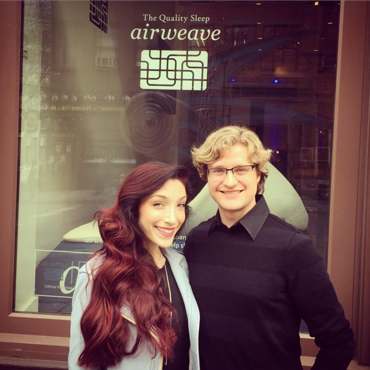 Meryl Davis on Twitter: "In #NYC today celebrating @airweaveUSA opening