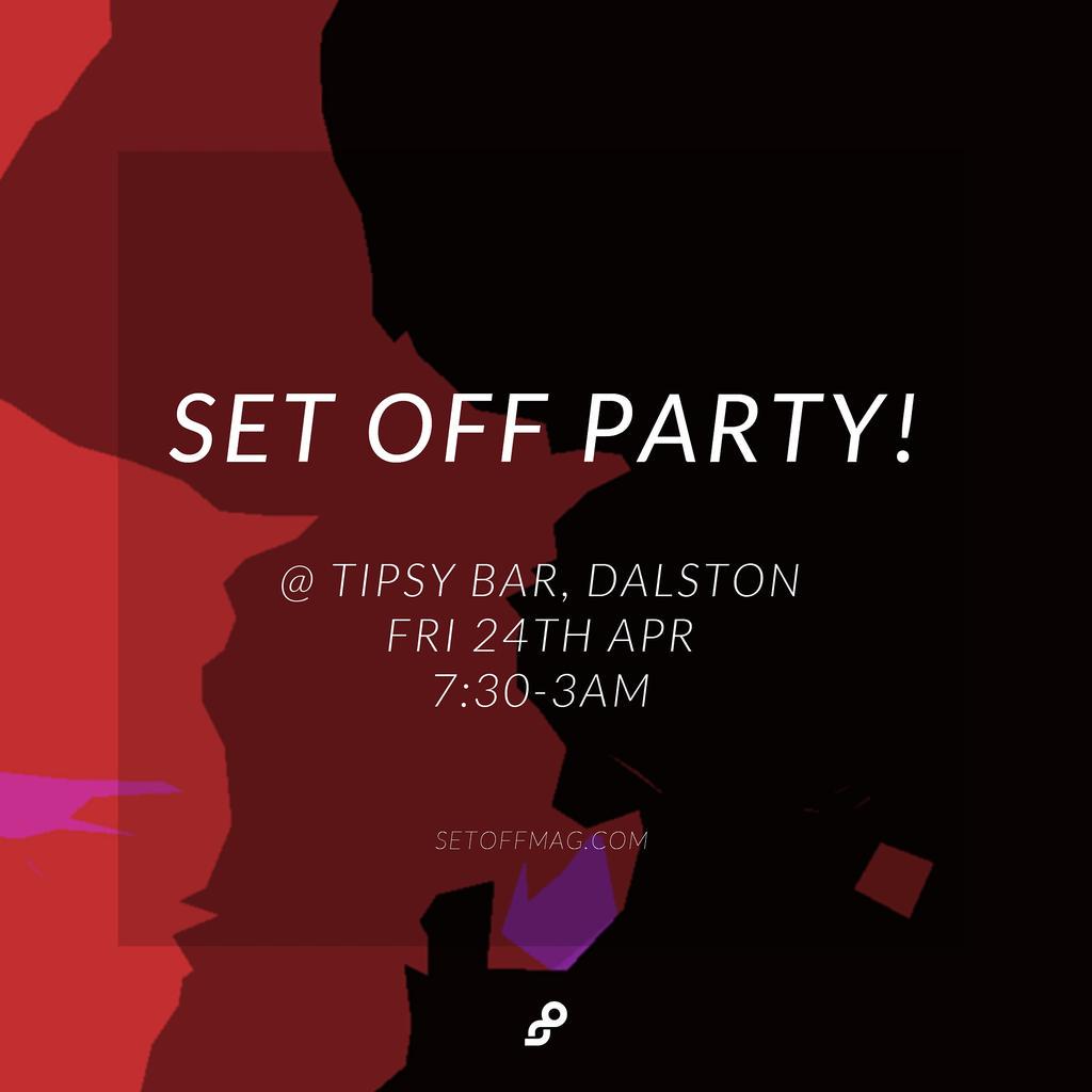 SetOffMag's tweet photo. Catch @ConnorMacUk live on @Playbackuk_com at 8pm! He'll be spinning at our next #SetOffParty 24th April at Tipsy Bar http://t.co/zvnCIR1kIg