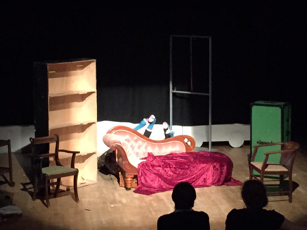 BablakeSchool's tweet photo. Great pace, humour &amp; innovation from our U6th Drama cast with 'Sherlock'. @bablaketheatre #nevertrustthesockpuppets http://t.co/HCxftC8izm