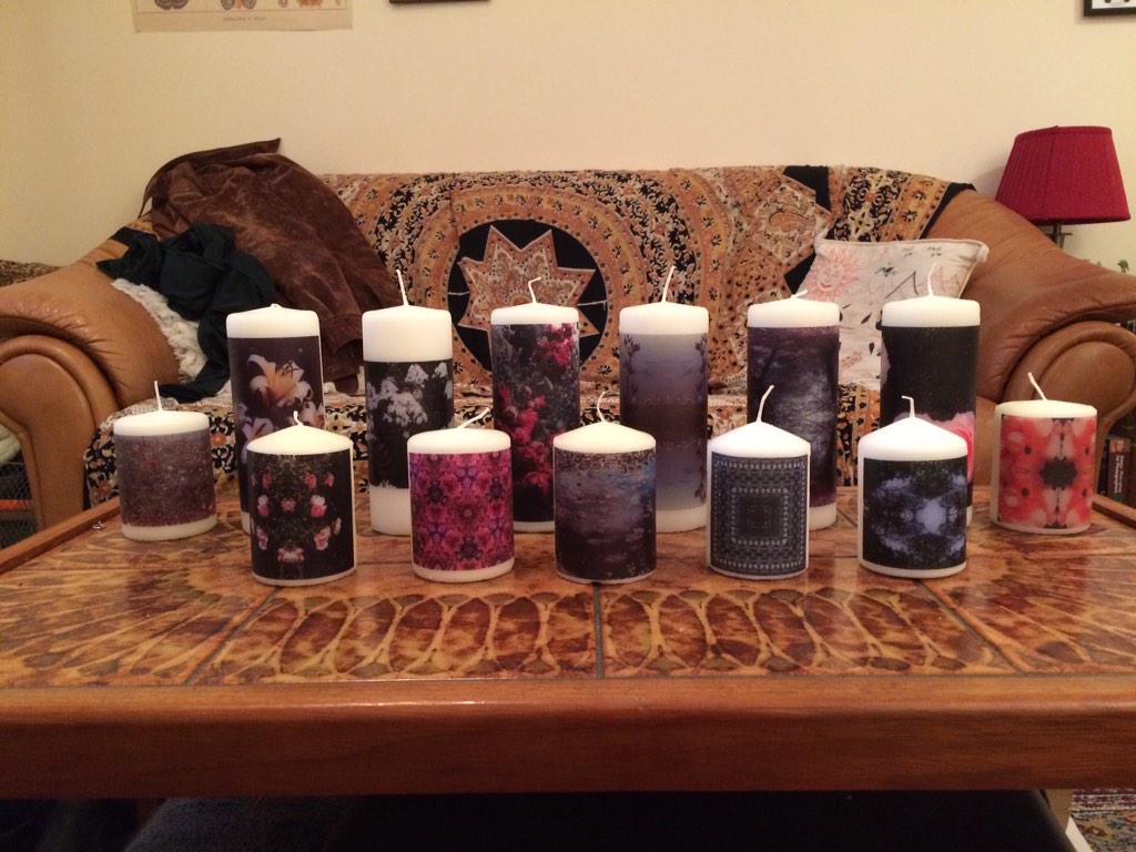 2015lux's tweet photo. @BBroodbakker &amp; @emxlogan made photographs into candles for fundraising 😊 #contemporary #art #degreeshow #derbyuni http://t.co/qyuPpCSMTF