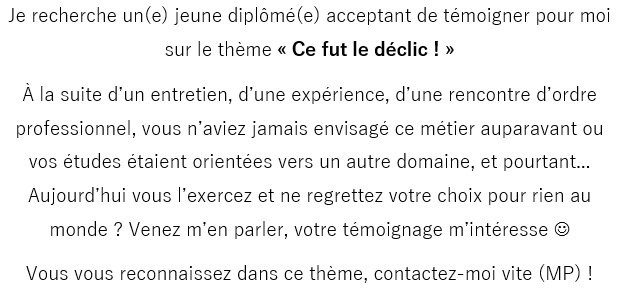 Pi0ggia's tweet image. RT svp, ça m'aiderait beaucoup :) contactez moi vite si vous vous reconnaissez! #Interview #Temoignage #ExperiencePro