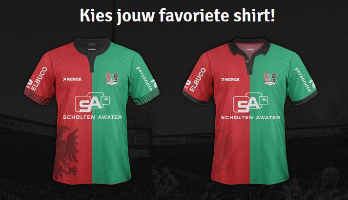 Kies het nieuwe thuisshirt 2015/2016: shirt.nec-nijmegen.nl