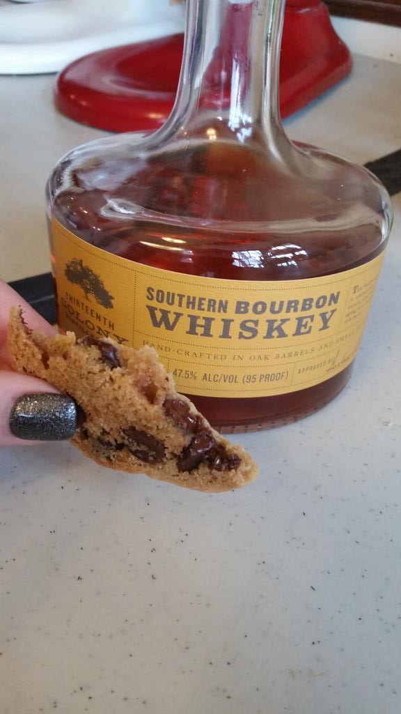 happyhoursweets's tweet photo. Switched 2 local for our Bourbon Choc Chip cookies &amp; I gotta be honest-Kentucky ain't got nuthin on this @13thColony http://t.co/pl8cRnyVtZ
