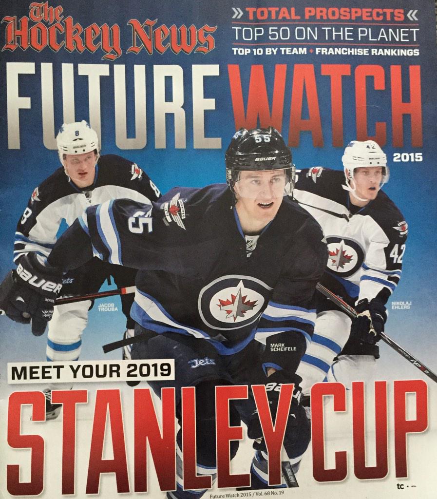 brittanynaugler's tweet photo. Check out @NikolajEhlers24 just hanging out on the @TheHockeyNews magazine cover! @HFXMooseheads @NHLJets #SlickNik http://t.co/t9BE2BLAgZ