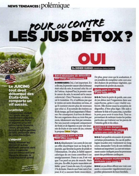 DetoxDelightFR's tweet photo. Didier Gueho, nutritionniste Parisien livre ses avis sur la #detox dans le magazine #vitalfood! #paris #health #juice http://t.co/Epya2zGFY5