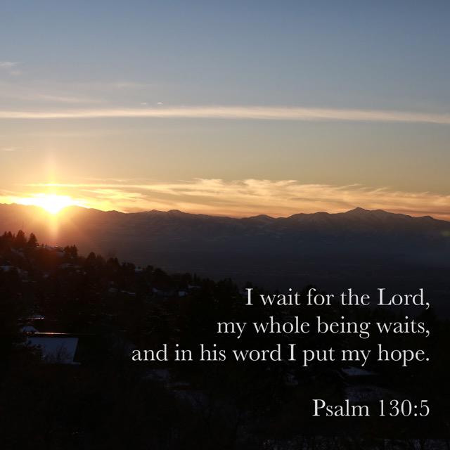 YouVersion's tweet photo. I wait for the Lord, my whole being waits,
and in his word I put my hope. https://t.co/A94euZBT12 http://t.co/K7Vm8rhrYY