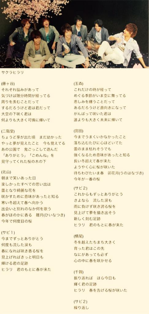 ねね3 うがいうがいうがいうがい サクラヒラリ歌詞起こし 他にも上げてる方見かけたけど少し違った部分もあったので自分用メモも兼ねて投下 歌割りパートは耳からの予想 Http T Co Liatmox32p ねね3 うがいうがいうがいうがい サクラヒラリ歌詞起こし 他にも上げてる方見かけたけど少し違った部分もあったので自分用メモも兼ねて投下 歌割りパートは耳からの予想 Http T Co Liatmox32p