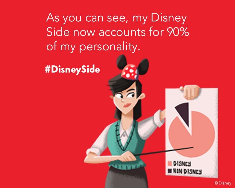 Disneyland's tweet photo. How much of your personality is your #DisneySide? http://t.co/tVcPzghB3e