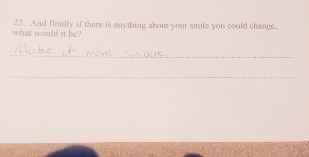 AdamBridges91's tweet image. Hopefully this will teach my dentist to stop writing wanky questions on their introductory questionnaires