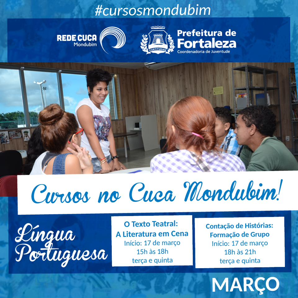 redecuca's tweet photo. O Cuca Mondubim ainda está com inscrições abertas para dois cursos em Língua Portuguesa. As aulas iniciam dia 17! http://t.co/EnHoOlMBH7