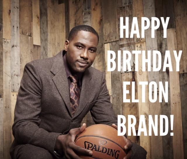 Happy Birthday to our wonderful client Elton Brand of the . We hope you have a great day! 