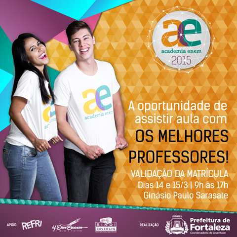 redecuca's tweet photo. Atenção alunos do Academia Enem: nos dias 14 e 15/03, acontecerão as validações das matrículas no G. Paulo Sarasate. http://t.co/vjNWYykZ6G
