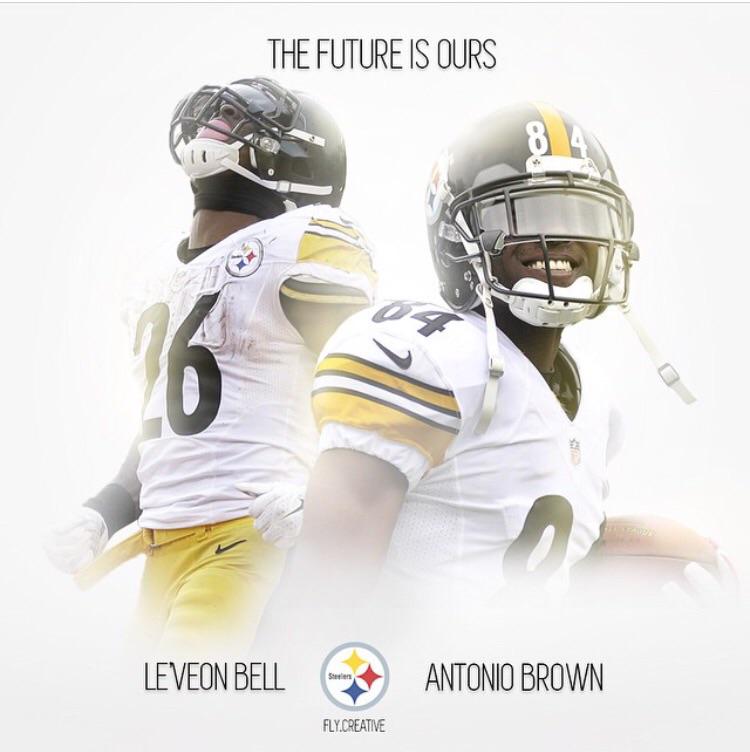 LeVeonBell's tweet image. is there a better tandem? I think not, we only have more to prove...#AFCPlayersOfTheYear #LB #AB #Steelers @nfl