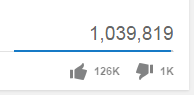 OMGitsAliA's tweet photo. Not sure what I think of the new "Like" counter on YouTube... http://t.co/5Odw7IQGQc