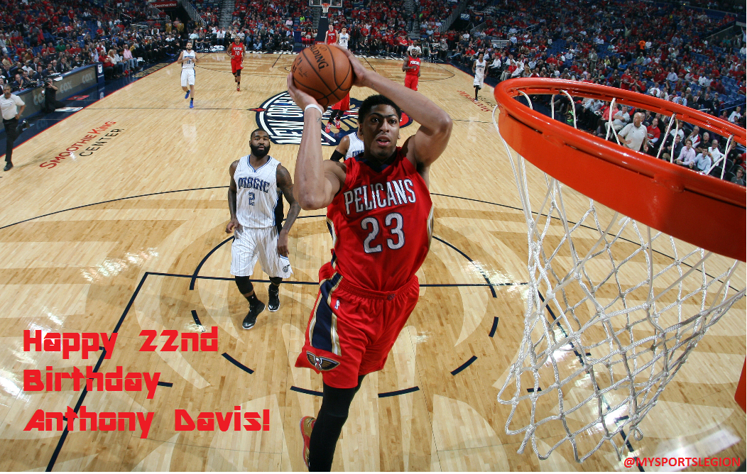 \" Happy 22nd Birthday to a future MVP....Anthony Davis!  that\s crazy lol