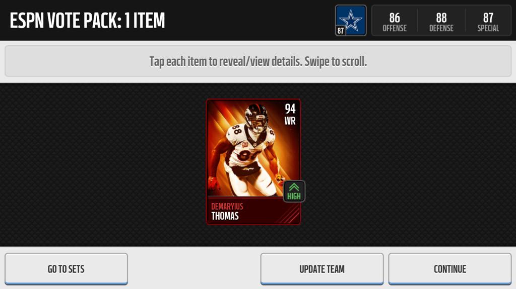 MaddenMobileC10's tweet photo. Don't know how much he goes for looks good http://t.co/xd69oAUqYc
