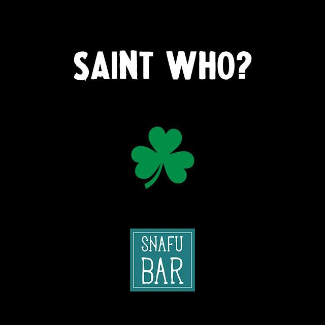 snafubarnyc's tweet photo. 6 Days to go!
#StPatricksDay #SnafuBar #NYC http://t.co/tyhiqbbeB4