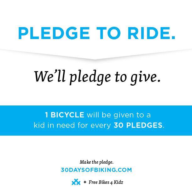 30daysofbiking's tweet photo. Pass the bike love forward. @freebikes4kidz http://t.co/TIkJPGFzK7