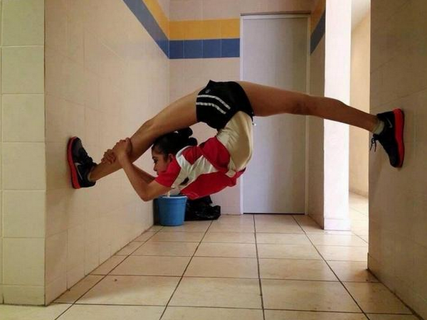 When your mom just mopped the floor and tells you not to walk on it