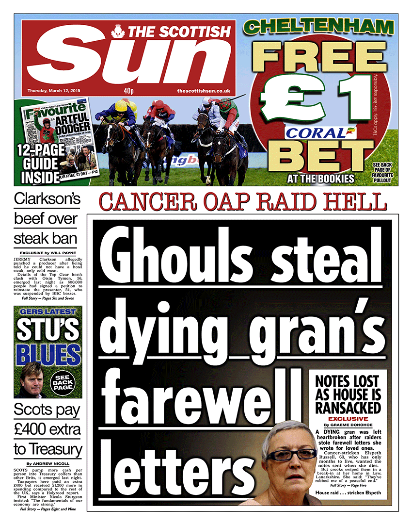 Good Morning From The Scottish Sun Here S A Look At Today S Front Page Scotpapers The Good Morning From The Scottish Sun Here S A Look At Today S Front Page Scotpapers The
