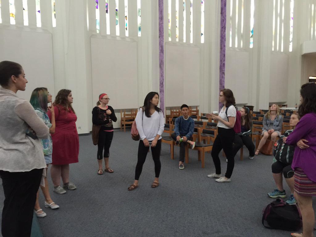 Modern_Redux's tweet photo. Preserving Modern lecture and tour with Dr. Michelle Berenfeld's cultural heritage course, Pitzer College. http://t.co/Apy1DrFy67