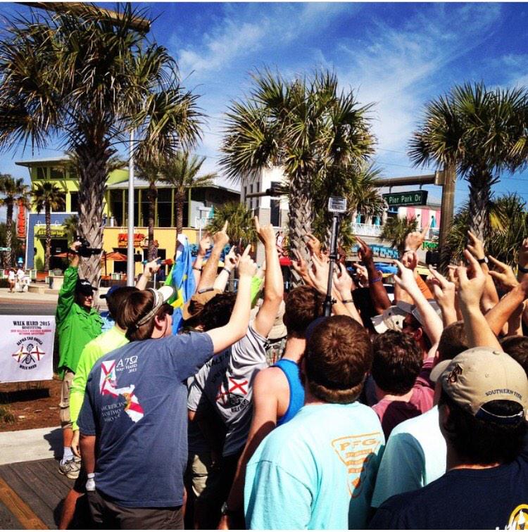 ATO_WalkHard's tweet photo. Another year, another walk to the beach! Thank you to all this who have supported us this past week! #ATOWalkHard http://t.co/G4FvqlNAUM