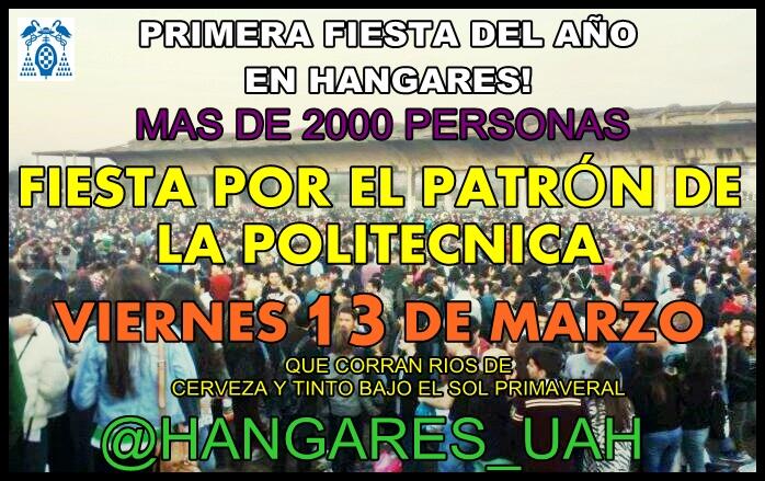hangares_uah's tweet photo. RT MÁXIMA DIFUSIÓN
#HangaresUah 🍺 http://t.co/CltMUNtd7U