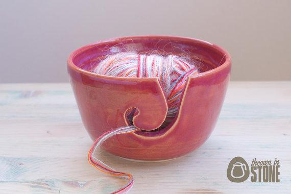 #CraftHour Pink Yarn Bowl - etsy.com/uk/listing/222…
