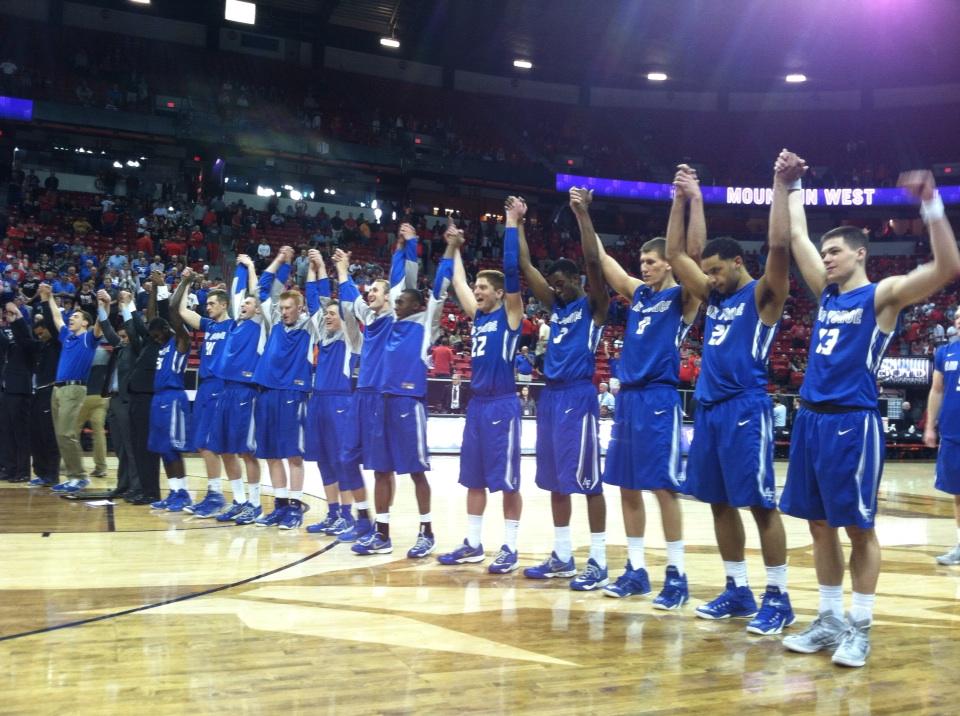 BrentBriggeman's tweet image. Air Force advances in the Mountain West Tournament with 68-61 victory over New Mexico.