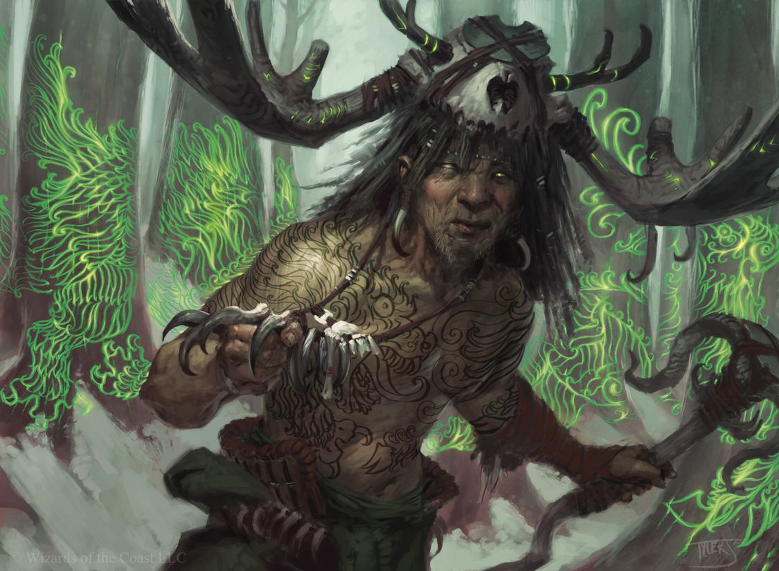 jacobsontyler's tweet photo. Shaman of Forgotten Ways for MtGs Dragons of Tarkir #tylerjacobson #magicthegathering #Dragonsoftarkir http://t.co/Bzcu7BSAZK