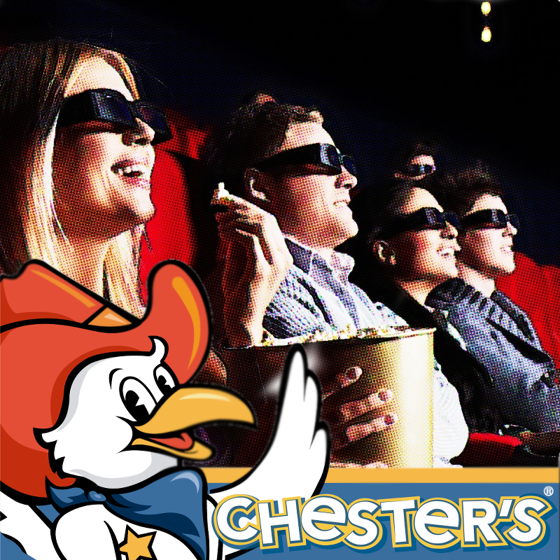ChestersPanama's tweet photo. Miércoles de cine? Recargate antes y pasa por Chester´s Chicken @AlbrookMallPTY frente a @CinemarkPA #panama http://t.co/H1Qs2gbqYZ