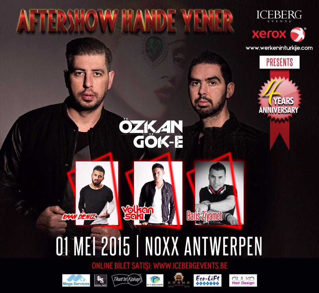 djgoke's tweet photo. 01-05-2015 tarihinde biz burdayız! Aftershow Hande Yener @ Noxx Antwerpen Belgium 🔥 @Dj0zkan @VOLKANSAKI @DJKAAND http://t.co/9ggliMhyCH
