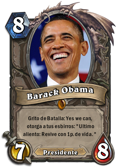 RandomHsEs's tweet image. Llega el Presidente de Estados Unidos A Hearthstone!