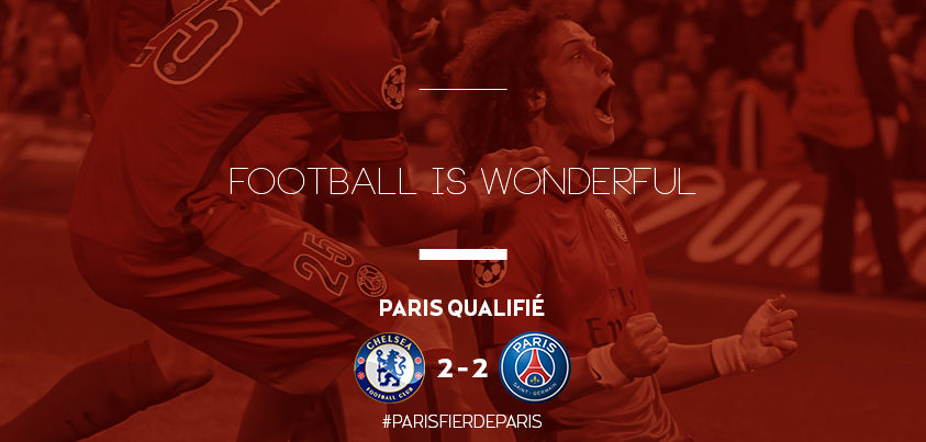 PSG_inside's tweet photo. Football is wonderful. #LondonCalling #DreamBigger #CHEPSG http://t.co/OqVTVOgkTq