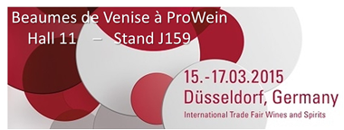 #prowein2015 Come and taste #BeaumesdeV red and white wines #rhonewines #grenache #syrah #viognier