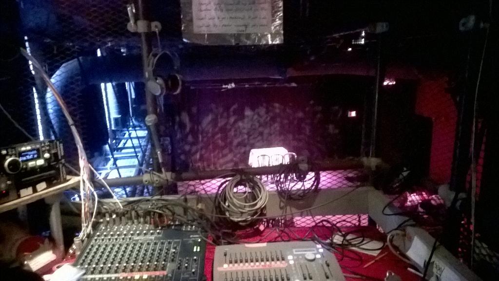 360productions's tweet photo. Pre-show in the sound and lighting booth. @yyzbuddies #thevaginamonologues #thefword http://t.co/K12L0uxqUs